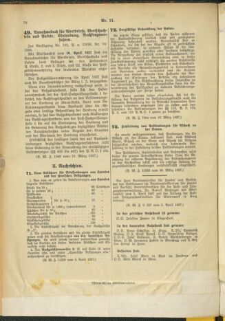 Post- und Telegraphen-Verordnungsblatt für das Verwaltungsgebiet des K.-K. Handelsministeriums 19370412 Seite: 2