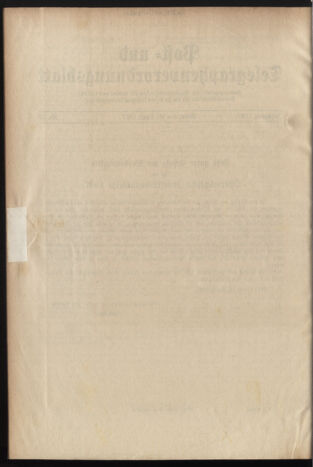 Post- und Telegraphen-Verordnungsblatt für das Verwaltungsgebiet des K.-K. Handelsministeriums 19370416 Seite: 2