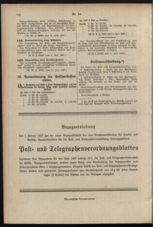 Post- und Telegraphen-Verordnungsblatt für das Verwaltungsgebiet des K.-K. Handelsministeriums 19370717 Seite: 2