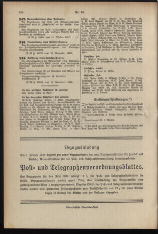 Post- und Telegraphen-Verordnungsblatt für das Verwaltungsgebiet des K.-K. Handelsministeriums 19371201 Seite: 6