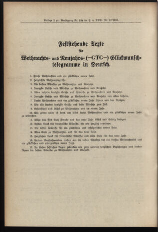 Post- und Telegraphen-Verordnungsblatt für das Verwaltungsgebiet des K.-K. Handelsministeriums 19371207 Seite: 4