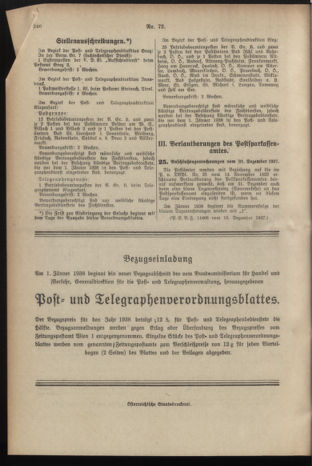 Post- und Telegraphen-Verordnungsblatt für das Verwaltungsgebiet des K.-K. Handelsministeriums 19371228 Seite: 4