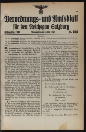 Verordnungs- und Amtsblatt für den Reichsgau Salzburg 19400603 Seite: 7