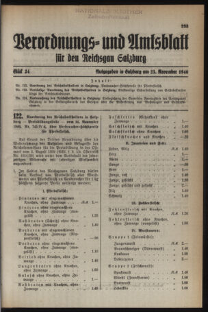 Verordnungs- und Amtsblatt für den Reichsgau Salzburg