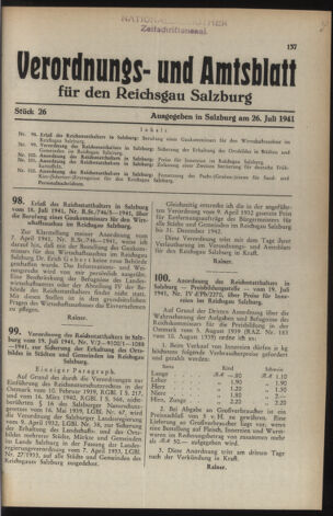 Verordnungs- und Amtsblatt für den Reichsgau Salzburg