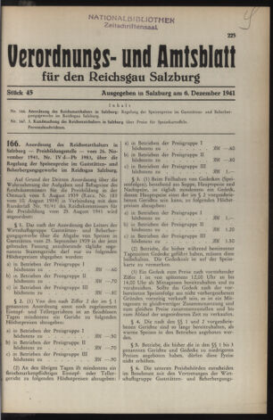 Verordnungs- und Amtsblatt für den Reichsgau Salzburg 19411206 Seite: 1