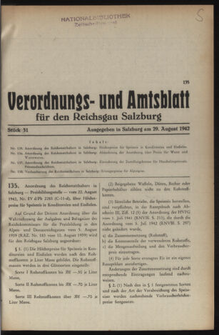 Verordnungs- und Amtsblatt für den Reichsgau Salzburg