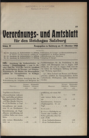 Verordnungs- und Amtsblatt für den Reichsgau Salzburg