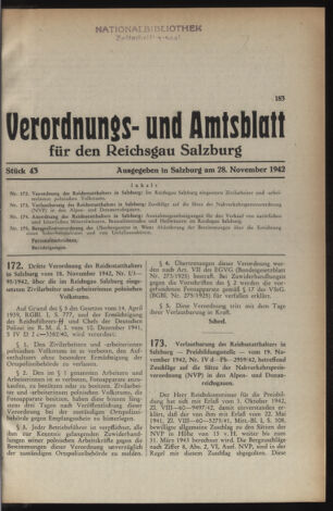 Verordnungs- und Amtsblatt für den Reichsgau Salzburg