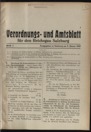 Verordnungs- und Amtsblatt für den Reichsgau Salzburg