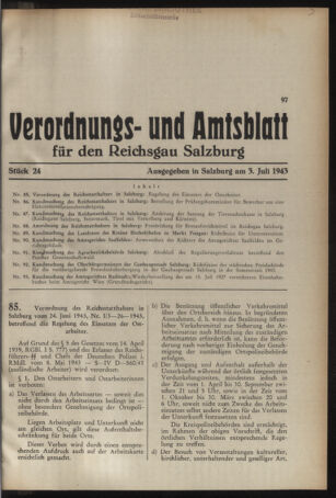 Verordnungs- und Amtsblatt für den Reichsgau Salzburg