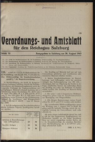 Verordnungs- und Amtsblatt für den Reichsgau Salzburg