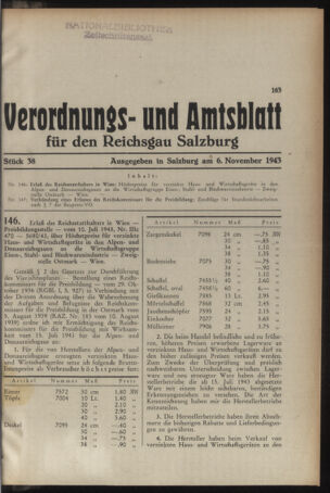 Verordnungs- und Amtsblatt für den Reichsgau Salzburg