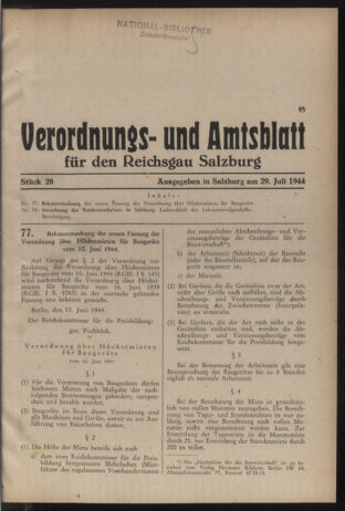 Verordnungs- und Amtsblatt für den Reichsgau Salzburg 19440724 Seite: 1