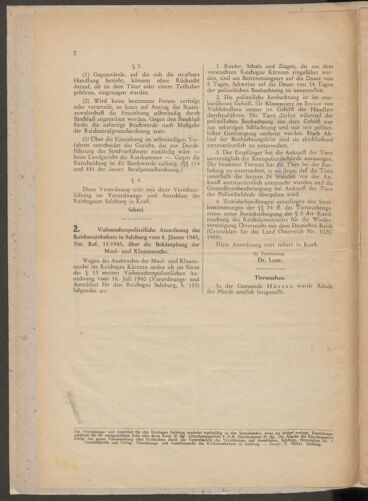 Verordnungs- und Amtsblatt für den Reichsgau Salzburg 19450113 Seite: 2