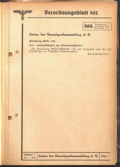 Verordnungsblatt des Reichsstudentenführers 19390122 Seite: 11