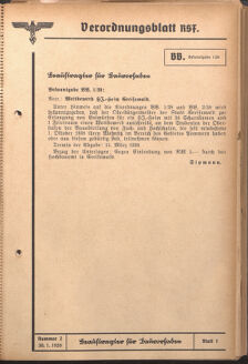 Verordnungsblatt des Reichsstudentenführers 19390130 Seite: 17