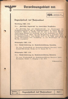 Verordnungsblatt des Reichsstudentenführers 19390130 Seite: 19