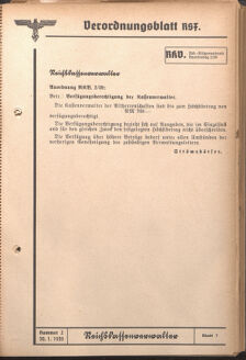 Verordnungsblatt des Reichsstudentenführers 19390130 Seite: 7