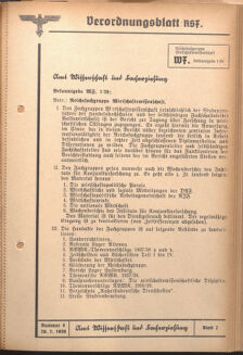 Verordnungsblatt des Reichsstudentenführers 19390220 Seite: 31