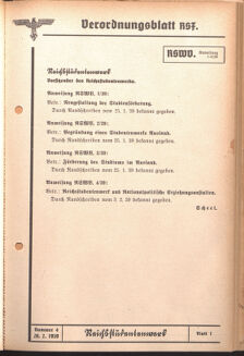 Verordnungsblatt des Reichsstudentenführers 19390220 Seite: 37