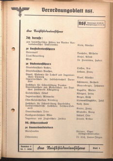 Verordnungsblatt des Reichsstudentenführers 19390220 Seite: 5