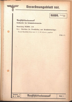 Verordnungsblatt des Reichsstudentenführers 19390228 Seite: 23