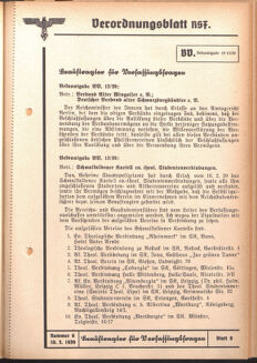 Verordnungsblatt des Reichsstudentenführers 19390310 Seite: 15