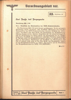 Verordnungsblatt des Reichsstudentenführers 19390310 Seite: 21