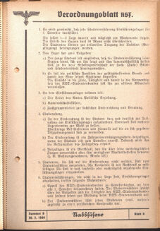 Verordnungsblatt des Reichsstudentenführers 19390330 Seite: 11