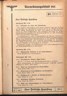 Verordnungsblatt des Reichsstudentenführers 19390330 Seite: 29