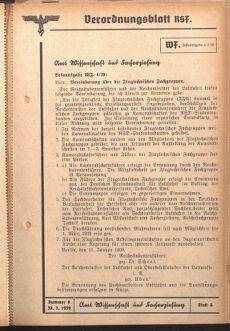 Verordnungsblatt des Reichsstudentenführers 19390330 Seite: 33