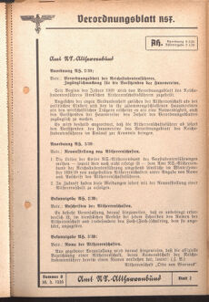 Verordnungsblatt des Reichsstudentenführers 19390330 Seite: 39