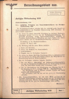 Verordnungsblatt des Reichsstudentenführers 19390330 Seite: 7