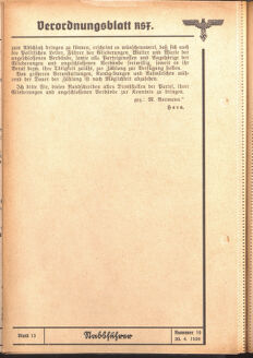 Verordnungsblatt des Reichsstudentenführers 19390430 Seite: 14