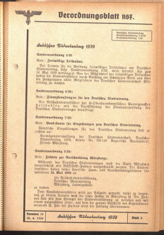 Verordnungsblatt des Reichsstudentenführers 19390430 Seite: 15