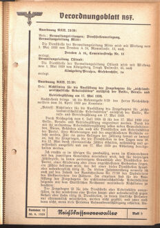 Verordnungsblatt des Reichsstudentenführers 19390430 Seite: 19