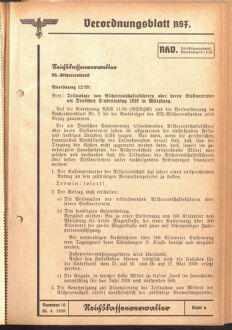 Verordnungsblatt des Reichsstudentenführers 19390430 Seite: 21