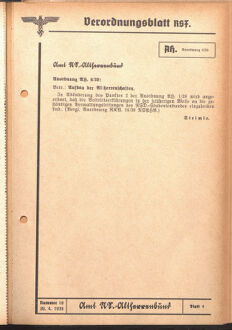 Verordnungsblatt des Reichsstudentenführers 19390430 Seite: 35