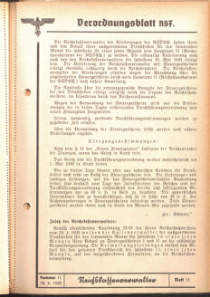 Verordnungsblatt des Reichsstudentenführers 19390510 Seite: 11