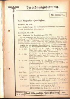 Verordnungsblatt des Reichsstudentenführers 19390510 Seite: 19