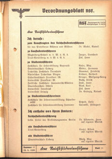 Verordnungsblatt des Reichsstudentenführers 19390510 Seite: 5