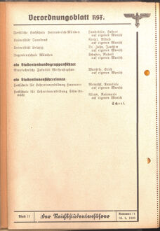 Verordnungsblatt des Reichsstudentenführers 19390510 Seite: 6