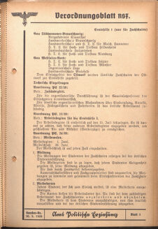 Verordnungsblatt des Reichsstudentenführers 19390530 Seite: 11