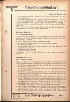 Verordnungsblatt des Reichsstudentenführers 19390530 Seite: 21