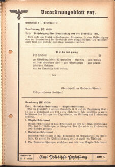 Verordnungsblatt des Reichsstudentenführers 19390530 Seite: 25