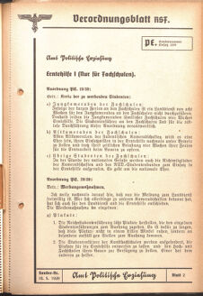 Verordnungsblatt des Reichsstudentenführers 19390530 Seite: 5