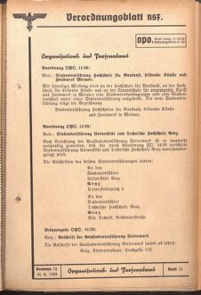 Verordnungsblatt des Reichsstudentenführers 19390610 Seite: 19