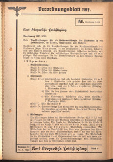 Verordnungsblatt des Reichsstudentenführers 19390610 Seite: 29