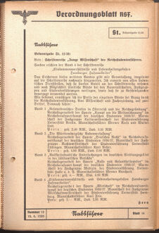 Verordnungsblatt des Reichsstudentenführers 19390610 Seite: 5